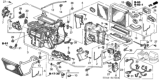 Diagram for 2006 Honda Accord Blend Door Actuator - 79160-SDA-A01