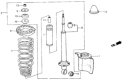 Diagram for Honda CRX Control Arm Bushing - 52622-SB2-004