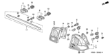 Diagram for 2005 Honda Civic License Plate - 74890-S5A-J01ZB