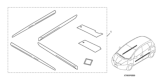 Diagram for 2013 Honda Fit Door Moldings - 08P05-TK6-170
