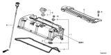 Diagram for 2012 Honda Civic Dipstick - 15650-R11-A01