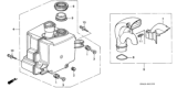 Diagram for 1996 Honda Accord Air Duct - 17243-P0A-000