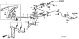 Diagram for Honda Element Parking Brake Cable - 47510-SCV-A91