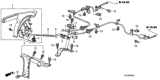 Diagram for 2010 Honda Element Parking Brake Cable - 47510-SCV-A91