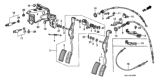 Diagram for Honda CRX Accelerator Cable - 17910-SH3-A90