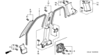 Diagram for 2004 Honda CR-V Weather Strip - 72355-SCA-E01ZA