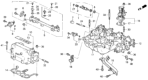 Diagram for 1995 Honda Prelude Intake Manifold - 17100-P12-A00