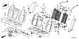 Diagram for Honda Clarity Electric Armrest - 82180-TRT-A01ZC