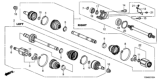 Diagram for 2012 Honda Civic Axle Shaft - 44500-SWA-A10
