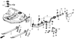 Diagram for Honda CRX Fuel Tank Strap - 17521-SH3-030