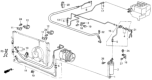 Diagram for 1984 Honda Civic A/C Hose - 38670-SB3-701