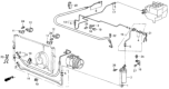 Diagram for 1985 Honda CRX A/C Hose - 38671-SB3-701