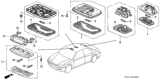 Diagram for Honda Accord Dome Light - 34250-SM4-003ZJ
