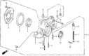 Diagram for Honda Oil Pump Rotor Set - 15131-PE0-003
