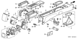 Diagram for Honda Civic Center Console Base - 83401-S5A-003ZB