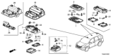 Diagram for Honda Consoles - 83250-T0A-A01ZA