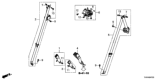 Diagram for Honda Seat Belt Buckle - 04823-THR-A00ZA