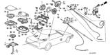 Diagram for 1988 Honda Accord Antenna - 39150-SE5-A01