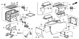 Diagram for Honda CR-V Center Console Base - 83457-SWA-J01ZC