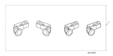 Diagram for 2009 Honda Odyssey Parking Assist Distance Sensor - 08V67-SHJ-1E0K