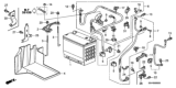 Diagram for Honda Pilot Battery Cable - 32410-S9V-A00
