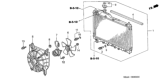 Diagram for Honda Accord Cooling Fan Assembly - 19020-PT0-003