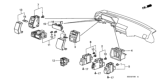 Diagram for Honda Antenna Switch - 39158-SE0-A01