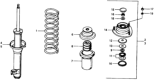 Diagram for Honda Civic Strut Bearing - 51726-601-004