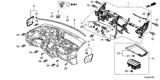 Diagram for 2013 Honda Civic Instrument Panel - 77100-TR6-C00ZD