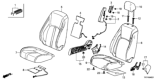 Diagram for 2018 Honda Clarity Fuel Cell Seat Cover - 81131-TRT-A01ZA