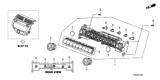 Diagram for 2009 Honda Accord Blower Control Switches - 79500-TA0-C13ZA