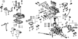 Diagram for 1975 Honda Civic Carburetor - 16100-657-770