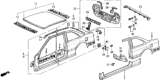 Diagram for 1988 Honda Accord Fuel Filler Housing - 63915-SG7-A00ZZ