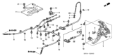 Diagram for 2003 Honda Pilot Parking Brake Cable - 47210-S3V-A01