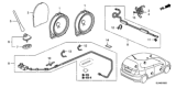 Diagram for Honda Fit Car Speakers - 39125-SLN-A11