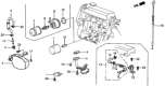 Diagram for Honda CRX PCV Valve - 17130-PE0-003