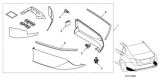 Diagram for 2017 Honda Accord Spoiler - 08F03-T2F-120