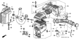 Diagram for 2000 Honda Civic Air Duct - 17228-P2T-J00