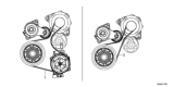 Diagram for 2019 Honda Fit Drive Belt & V Belt - 31110-5R0-003