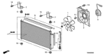 Diagram for Honda Insight A/C Condenser - 80110-TM8-A01