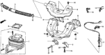 Diagram for 1986 Honda CRX Catalytic Converter - 18150-PE1-675