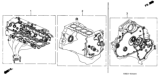 Diagram for 2001 Honda Accord Transmission Gasket - 06112-PCJ-030