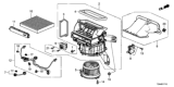 Diagram for 2020 Honda Fit Blower Motor - 79310-T5R-A01