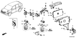 Diagram for Honda HR-V Horn - 38150-SFJ-W02