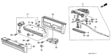 Diagram for 1986 Honda Accord Blower Control Switches - 79610-SE0-A02