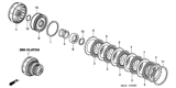 Diagram for 2005 Honda Accord Hybrid Clutch Disc - 22644-RDK-A01