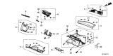 Diagram for Honda CR-Z Glove Box - 77500-SZT-A01ZA