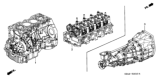 Diagram for Honda S2000 Engine Block - 10002-PCX-A05