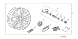 Diagram for 2012 Honda Civic Rims - 08W18-TR0-100