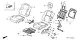 Diagram for 2003 Honda Pilot Seat Cushion - 81532-S9V-A01